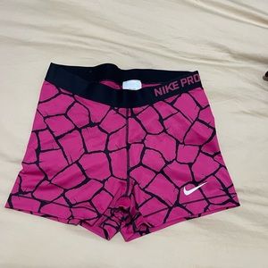 Hot pink Nike Pro Training shorts size Large